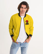 Load image into Gallery viewer, ETR 1 ROSE JACKET - YELLOW Men&#39;s All-Over Print Bomber Jacket
