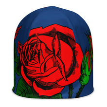 Load image into Gallery viewer, BLUE ROSE BEANIE
