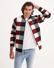 Load image into Gallery viewer, RED/BLACK/WHITE FLEECE - JACKET Men&#39;s Bomber Jacket
