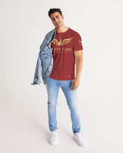 Load image into Gallery viewer, STEADY FLAME GOLD-BURGUNDY Men&#39;s Tee
