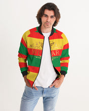 Load image into Gallery viewer, RASS (SF WEAR 3 TONE) - RED/GREEN/GOLD Men&#39;s Bomber Jacket
