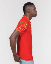 Load image into Gallery viewer, SF WEAR POLO UPPER GOLD -RED Men&#39;s Slim Fit Short Sleeve Polo
