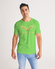 Load image into Gallery viewer, STEADY FLAME GOLD-SHOCKING COLOR GREEN Men&#39;s Tee
