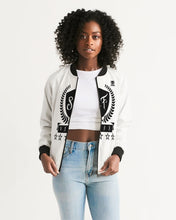 Load image into Gallery viewer, SF WEAR 1 LOGO FEMALE JACKET - BLACK/WHITE Women&#39;s Bomber Jacket
