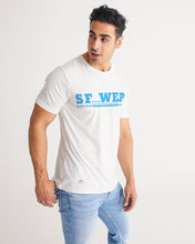 Load image into Gallery viewer, SF WEAR 5STAR - WHITE/SKY BLUE Men&#39;s All-Over Print Tee
