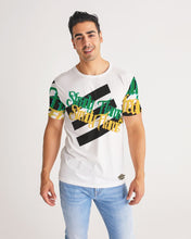 Load image into Gallery viewer, STEADY FLAME 3 STRIPE - WHITE Men&#39;s Tee
