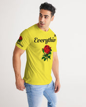 Load image into Gallery viewer, EVERYTHING ROSE 1 - YELLOW/BLACK Men&#39;s Tee
