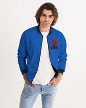 Load image into Gallery viewer, ETR 1 ROSE JACKET - BLUE Men&#39;s All-Over Print Bomber Jacket
