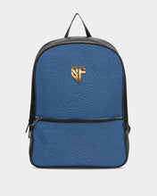 Load image into Gallery viewer, SF BLUE LEATHER - BACKPACK Classic Faux Leather Backpack
