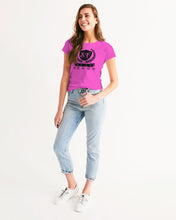 Load image into Gallery viewer, SF WEAR 1 (2.0) - HOT PINK/BLACK Women&#39;s Tee
