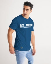 Load image into Gallery viewer, SF WEAR 5STAR - BLUE AND WHITE Men&#39;s All-Over Print Tee
