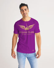 Load image into Gallery viewer, STEADY FLAME GOLD-PURPLE Men&#39;s Tee
