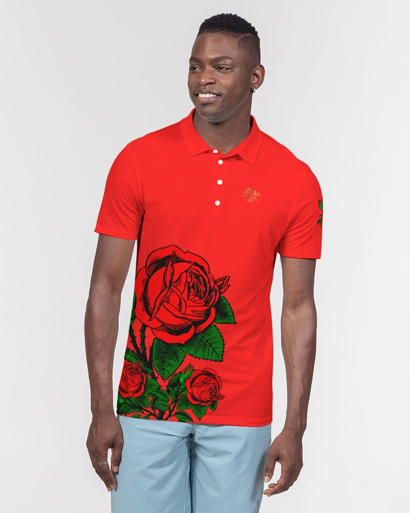 SF ROSE POLO - RED Men's Slim Fit Short Sleeve Polo