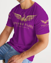 Load image into Gallery viewer, STEADY FLAME GOLD-PURPLE Men&#39;s Tee
