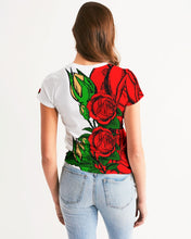 Load image into Gallery viewer, EVERTHING ROSES 2.0 GOLD - WHITE/GOLD Women&#39;s Tee
