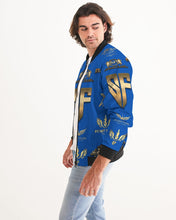 Load image into Gallery viewer, SF WEAR FULLY LOGO 1- BLUE/GOLD Men&#39;s Bomber Jacket
