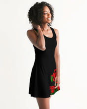 Load image into Gallery viewer, ETR TANK TOP DRESS - BLACK/RED Women&#39;s Racerback Dress
