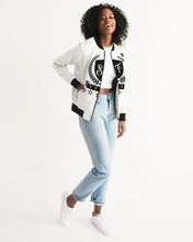 Load image into Gallery viewer, SF WEAR 1 LOGO FEMALE JACKET - BLACK/WHITE Women&#39;s Bomber Jacket
