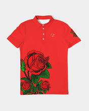 Load image into Gallery viewer, SF ROSE POLO - RED Men&#39;s Slim Fit Short Sleeve Polo

