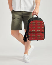 Load image into Gallery viewer, STEADYFAME  LEAUTHER BACKPACK - RED Classic Faux Leather Backpack
