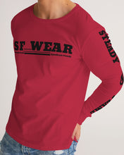 Load image into Gallery viewer, SF WEAR 5STAR LONGSLEEVE - RED Men&#39;s All-Over Print Long Sleeve Tee
