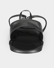 Load image into Gallery viewer, STEADY FLAME LEATHER BACKPACK - BLACK Classic Faux Leather Backpack
