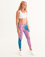 Load image into Gallery viewer, 2 TONE BANDANA - PINK/BLUE Women&#39;s Yoga Pants
