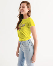 Load image into Gallery viewer, SF FLY ROSE - YELLOW Women&#39;s All-Over Print Tee
