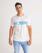 Load image into Gallery viewer, SF WEAR 5STAR - WHITE/SKY BLUE Men&#39;s All-Over Print Tee
