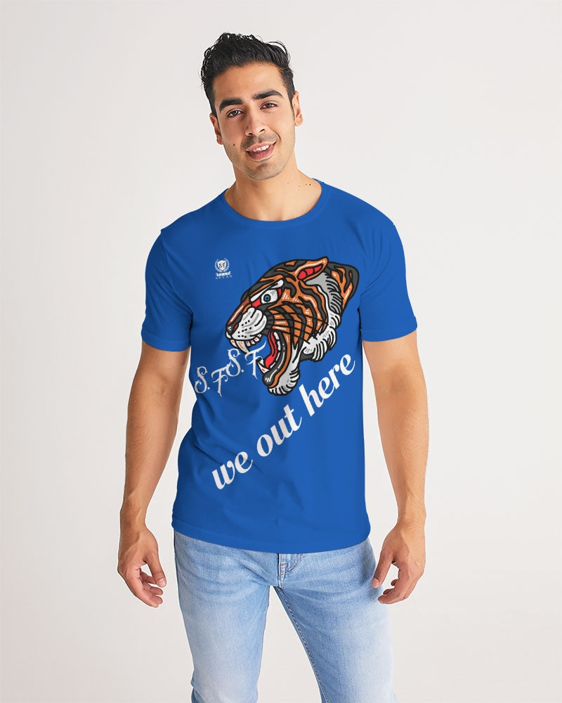 WE OUT HERE - BLUE Men's Tee