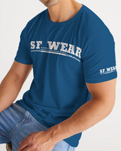 Load image into Gallery viewer, SF WEAR 5STAR - BLUE AND WHITE Men&#39;s All-Over Print Tee
