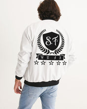 Load image into Gallery viewer, SF WEAR 1 LOGO JACKET - WHITE/BLACK Men&#39;s Bomber Jacket
