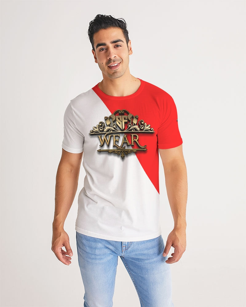 DOUBLE TROUBLE 3D CROSS - RED/WHITE Men's Tee